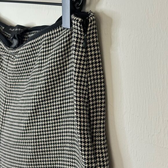 Ralph Lauren Black Label Houndstooth Wool Stretch Skinny Ankle Pants - Size 8 - Picture 6 of 11